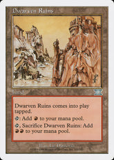 Ruínas dos Anões / Dwarven Ruins - Magic: The Gathering - MoxLand